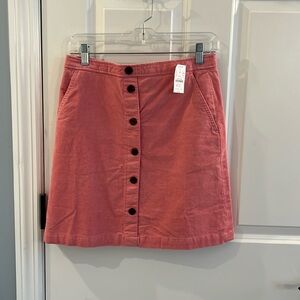NWT Pink Corduroy Skirt